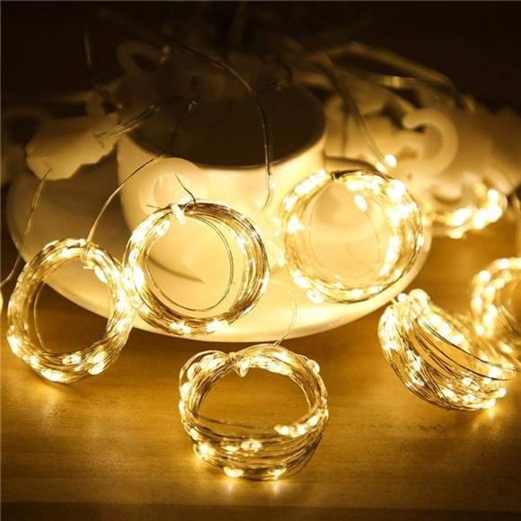 Led Fairy String Curtain Lights with Remote for Indie Room Decor Teenage Girls - Picture 5 of 6